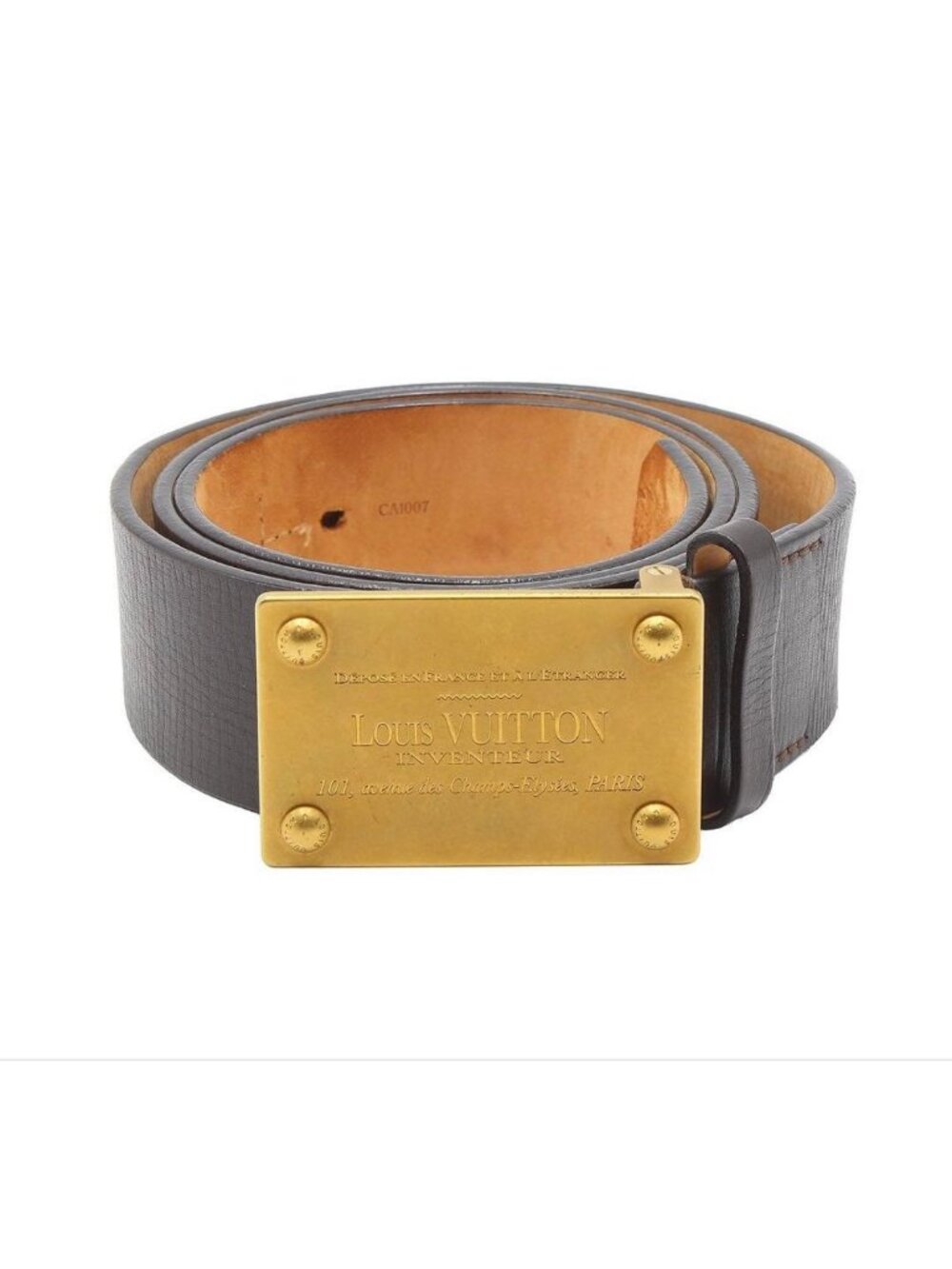 Louis Vuitton Utah Ceinture Aventure Leather Belt